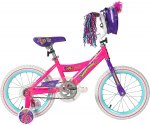 Dynacraft 16" Trolls Bike with Training Wheels and Trolls Hair Bag