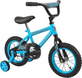 Dynacraft Magna Kids Bike Boys 12 Inch Wheels with Training Wheels in Red, Blue and Green for Ages 2 Years and Up