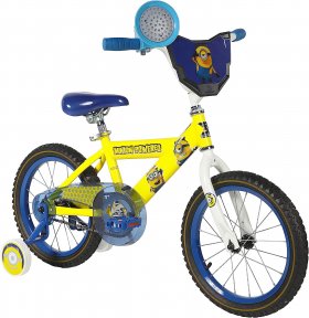 Dynacraft Minions 16"" Bike with Training Wheels, Yellow