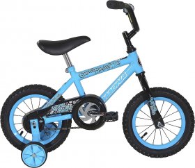 Dynacraft Magna Kids Bike Boys 12 Inch Wheels with Training Wheels in Red, Blue and Green for Ages 2 Years and Up