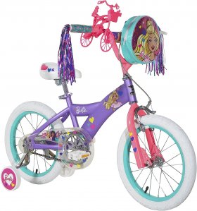 Dynacraft Barbie Kids Bike Girls 12 Inch with Training Wheels